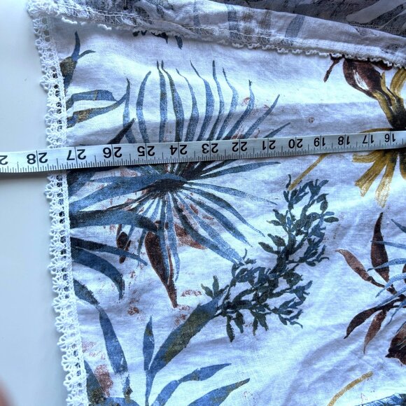 Francesca Bettini Boho Floral Print Open Front Kimono Cardigan Lace Trim OSFM - Picture 5 of 9